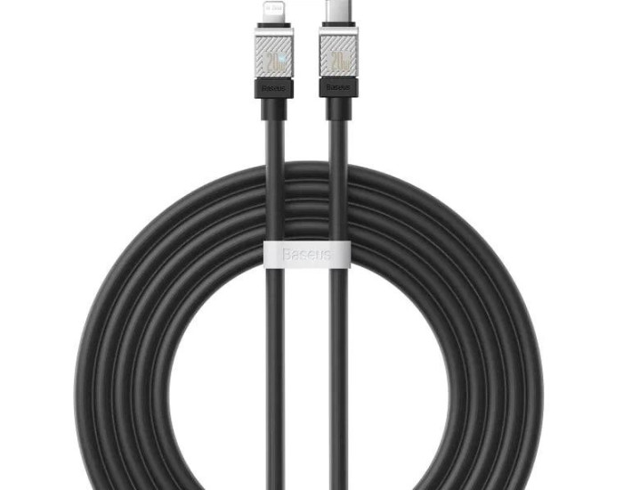 Кабель USB Baseus CoolPlay Series Fast Charging Cable Type-C to Lightning (20W/2m) черный (CAKW000101)