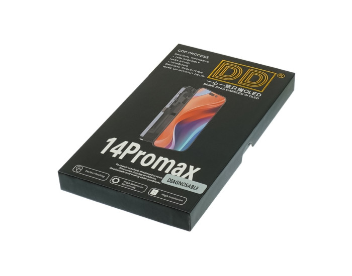 Дисплей з сенсорним екраном (модуль) iPhone 14 Pro Max, чорний (без помилки) DD-OLED