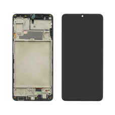 Дисплей с сенсорным экраном (модуль) Samsung A225 A22 4G, черный с рамкой, оригинал, сервисная упаковка GH82-25944A