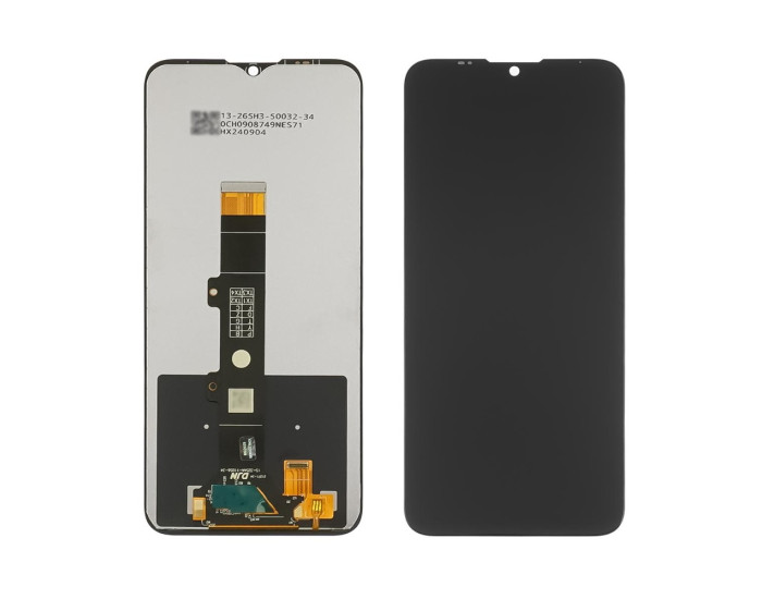 Дисплей з сенсорним екраном (модуль) Motorola XT2155 Moto E20, чорний, оригінал, сервісна упаковка GXQC