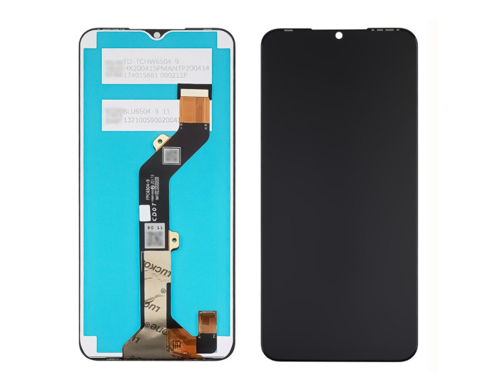 Дисплей с сенсорным экраном (модуль) Tecno Spark 7 KF6 /7 Go KF6m, черный, оригинал, сервисная упаковка GXQC