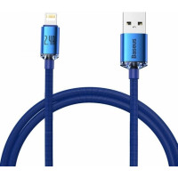 Кабель USB Baseus Crystal Shine Series Fast Charging Data Cable USB to Lightning (2.4A/1.2m) Blue (CAJY000003)