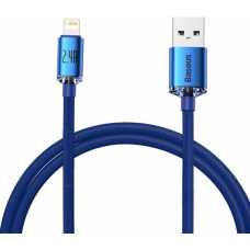 Кабель USB Baseus Crystal Shine Series Fast Charging Data Cable USB to Lightning (2.4A/1.2m) Blue (CAJY000003)