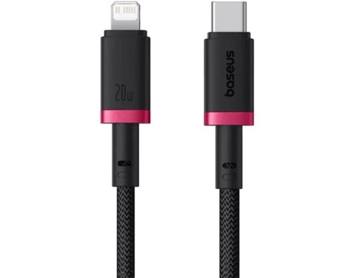 Кабель USB Baseus Dura Series Type-C to Lightning (20W/2m) черный/красный (P10377800U01-03) 