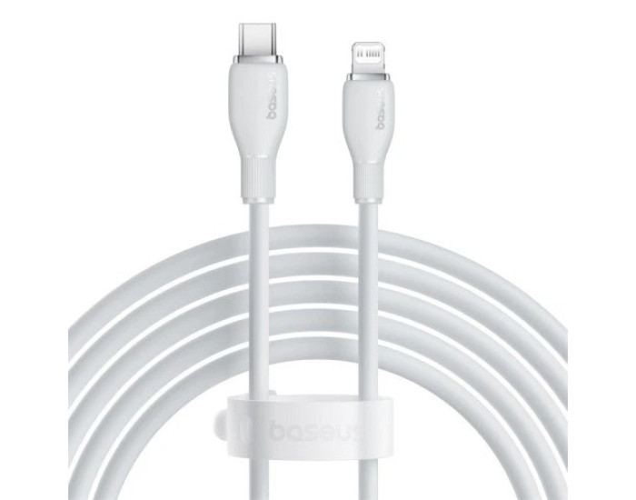 Кабель USB Baseus Pudding Series Fast Charging Cable Type-C to Lightning (20W/2m) Білий (P10355701221-01)