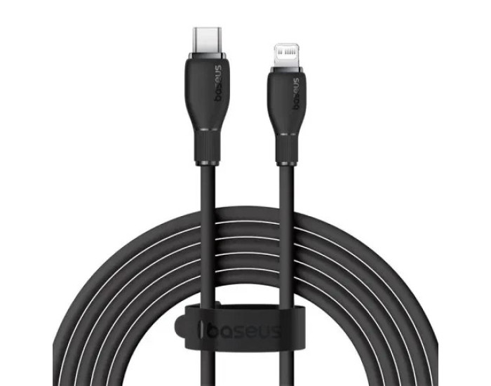Кабель USB Baseus Pudding Series Fast Charging Cable Type-C to Lightning (20W/2m) чорний (P10355701111-01)