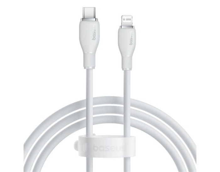 Кабель USB Baseus Pudding Series Type-C to Lightning (20W/1.2m) Білий (P10355701221-00)
