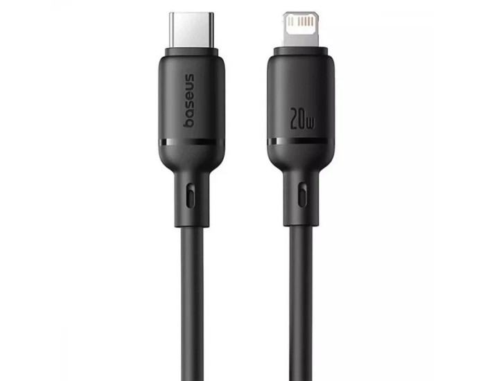 Кабель USB Baseus Silky Series Type-C to Lightning (20W/1m) черный (P10377700113-00)