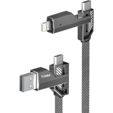 Кабель USB Gelius Twister 4in1 (USB-A/Type-C) to (Type-C/Lightning) 60W/1,2m (GP-UCN004)