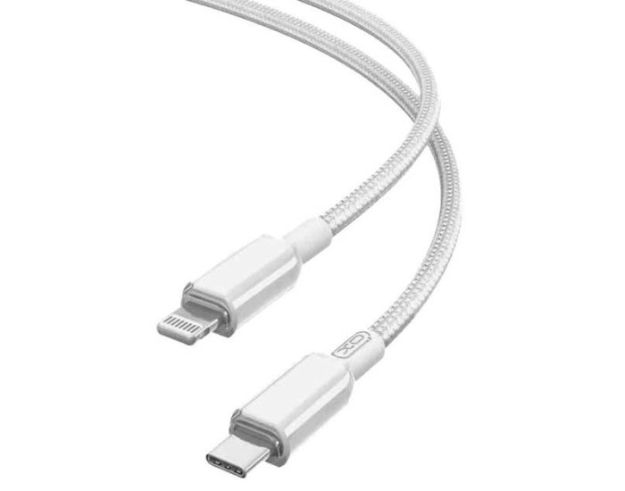 Кабель USB XO NB-Q250A Type-C to Lightning Fast Charging (PD 27W/1m) (Белый/White)