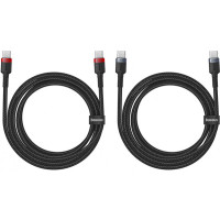 Кабель USB-C Baseus cafule Cable Type-C to Type-C (100W/2m) 2pcs Red Black+Grey Black (P10318306003-01)