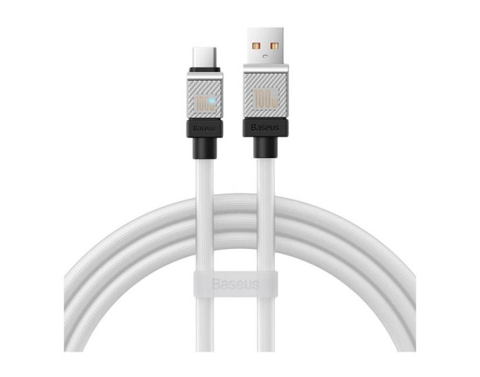 Кабель USB-C Baseus CoolPlay Series Type-C to Type-C (100W/1m) White (CAKW000602)
