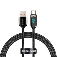 Кабель USB Baseus Display Fast Charging USB to Type-C (66W/1m) Black (CASX020001)
