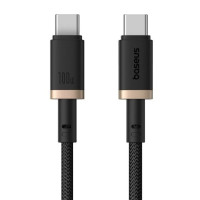 Кабель USB-C Baseus Dura Series Type-C to Type-C (100W/1m) (Black/Gold) (P10377803U01-00) 