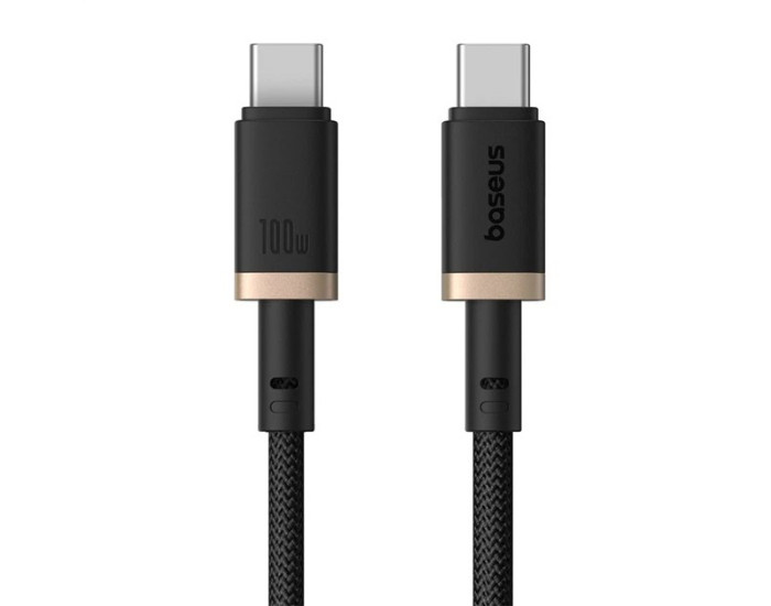 Кабель USB-C Baseus Dura Series Type-C to Type-C (100W/1m) (Black/Gold) (P10377803U01-00)