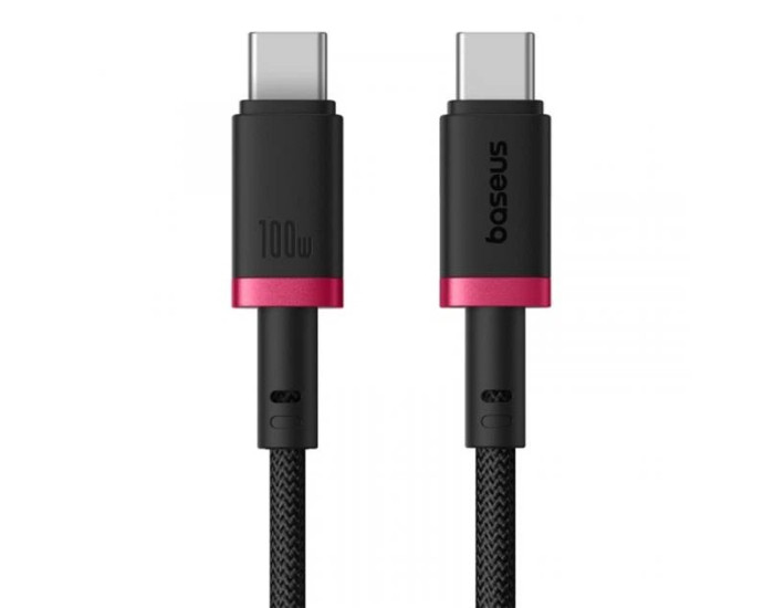 Кабель USB-C Baseus Dura Series Type-C to Type-C (100W/2m) (Black/Red) (P10377803U01-03)