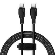 Кабель USB-C Baseus Pudding Series Fast Charging Cable Type-C to Type-C (100W/1.2m) Black (P10355702111-00)
