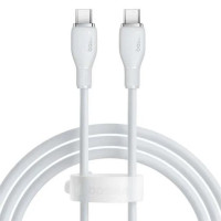 Кабель USB-C Baseus Pudding Series Fast Charging Cable Type-C to Type-C (100W/1.2m) White (P10355702221-00)