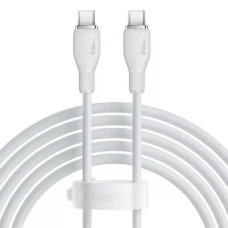 Кабель USB-C Baseus Pudding Series Fast Charging Cable Type-C to Type-C (100W/2m) White