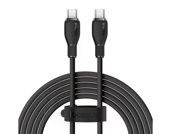 Кабель USB-C Baseus Pudding Series Fast Charging Cable Type-C to Type-C (100W/2m) Black
