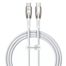 Кабель USB-C Cable Baseus Glimmer Series Type-C to Type-C (100W/1m) White (CADH000702)