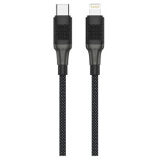 Кабель USB SENTEO SM-04 Eplosid series 30W Type-C to Lightning 1m, (black)
