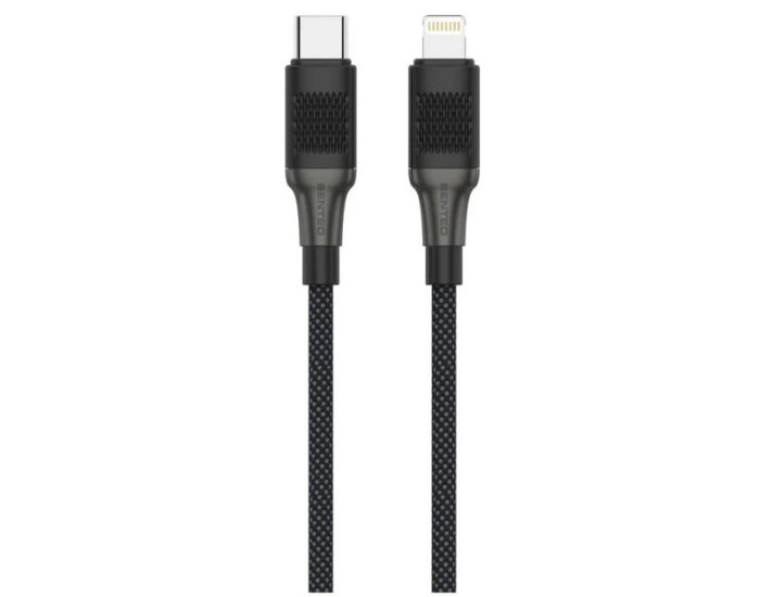 Кабель USB SENTEO SM-04 Eplosid series 30W Type-C to Lightning 1m, (black)