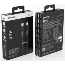 Кабель USB SENTEO SM-04 Eplosid series 30W Type-C to Lightning 1m, (black)