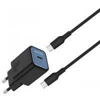Сетевое зарядное устройство SENTEO Z-16c USB-C PD 30W Type-C to Type-C (1Port / CE сертификат) Black