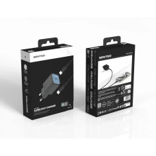 Мережеве зарядний пристрій SENTEO Z-16c USB-C PD 30W Type-C to Type-C (1Port / CE сертифікат) Black