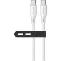 Кабель USB-C SENTEO SL-08 Nano Silicone 60W Type-C to Type-C 1m, белый