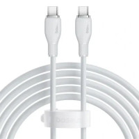 Кабель USB-C Baseus Pudding Seriesl Fast Charging Cable Type-C to Type-C (100W/2m) White (P10355702221-00)