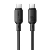 Кабель USB-C Baseus Silky Series Type-C to Type-C (100W/1m) Black (P10377704113-00) 