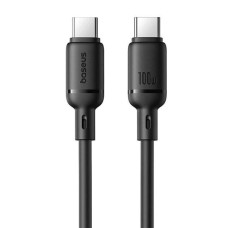 Кабель USB-C Baseus Silky Series Type-C to Type-C (100W/1m) Black (P10377704113-00) 