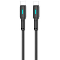 Кабель USB-C Gelius Pro Lumin Lamp Type-C to Type-C (60W/2m) Black (GP-UC100)