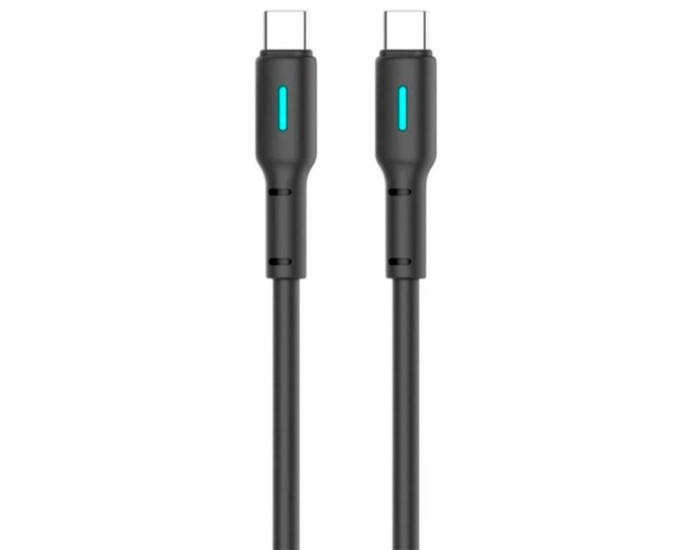 Кабель USB-C Gelius Pro Lumin Lamp Type-C to Type-C (60W/2m) Black (GP-UC100)