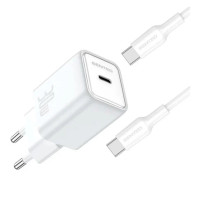 Сетевое зарядное устройство SENTEO Z-16c USB-C PD 30W Type-C to Type-C (1Port / CE сертификат) (Белый  White)