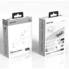 Сетевое зарядное устройство SENTEO Z-16c USB-C PD 30W Type-C to Type-C (1Port / CE сертификат) (Белый  White)
