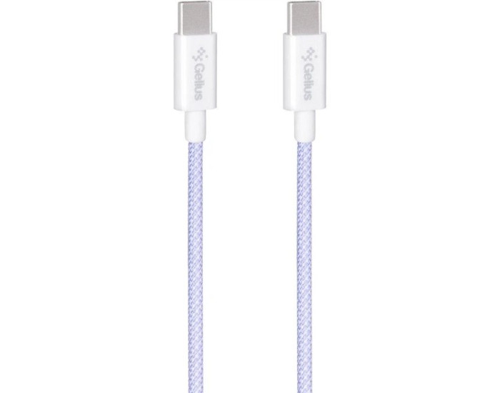 Кабель USB-C Gelius iCable Type-C to Type-C (60W/1,2m) Violet (GP-UCN010)