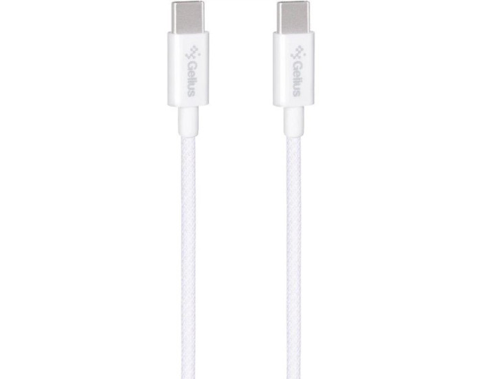 Кабель USB-C Gelius iCable Type-C to Type-C (60W/1,2m) White (GP-UCN010)