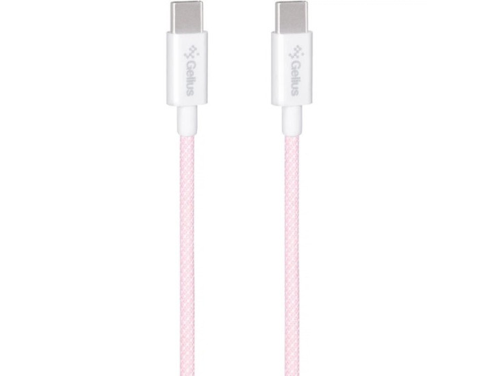 Кабель USB-C Gelius iCable Type-C to Type-C (60W/1,2m) Pink (GP-UCN010)