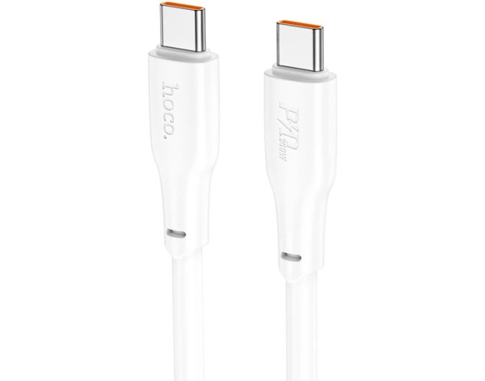 Кабель USB-C Hoco X93 Force Fast Charging Type-C to Type-C (60W/1m) White