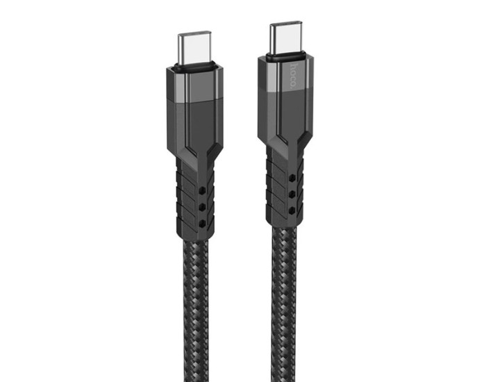 Кабель USB-C Hoco U110 PD Charging Data Cable Type-C to Type-C (60W/1,2m) Черный