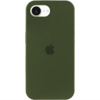 Чехол-силикон оригинал Full Soft Matte iPhone 16e /17e (Зеленый / Dark Olive)