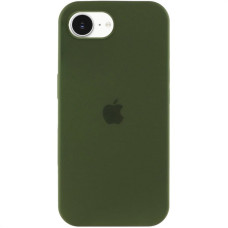 Чехол-силикон оригинал Full Soft Matte iPhone 16e /17e (Зеленый / Dark Olive)