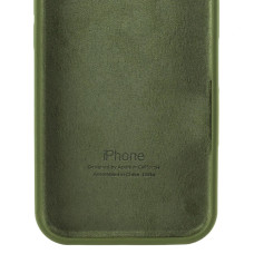 Чехол-силикон оригинал Full Soft Matte iPhone 16e /17e (Зеленый / Dark Olive)