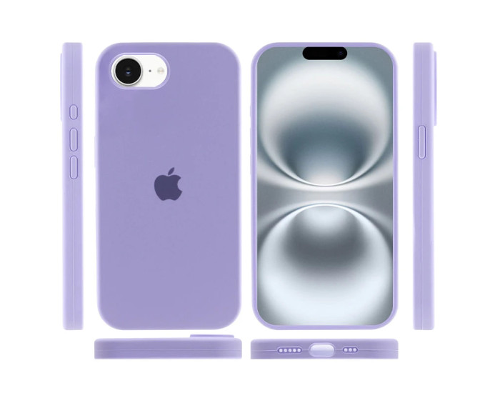Чехол-силикон оригинал Full Soft Matte iPhone 16e /17e (Lilac / Сиреневый)
