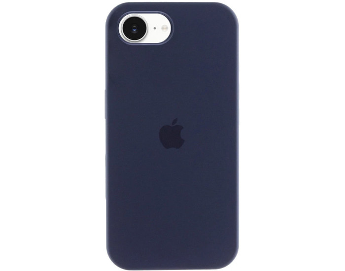 Чехол-силикон оригинал Full Soft Matte iPhone 16e /17e (Темно-синий / Dark blue)