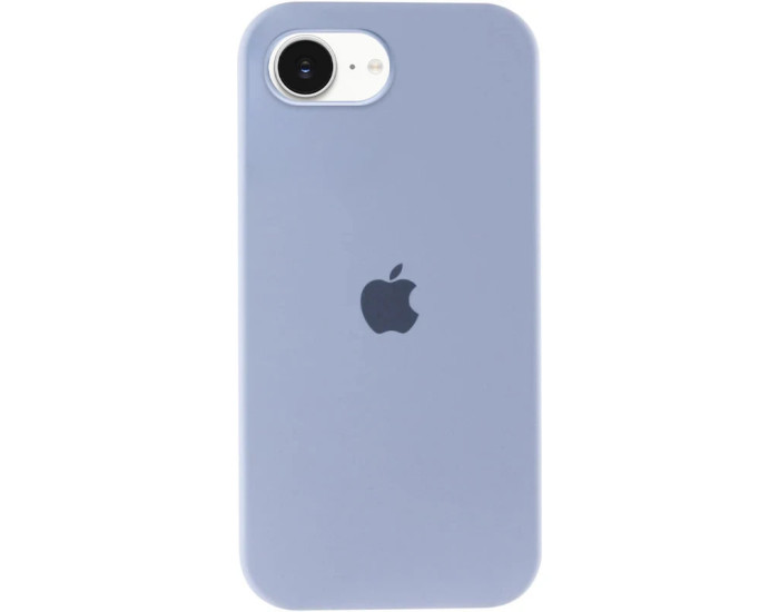 Чехол-силикон оригинал Full Soft Matte iPhone 16e /17e (Сиренево голубой / Lilac blue)