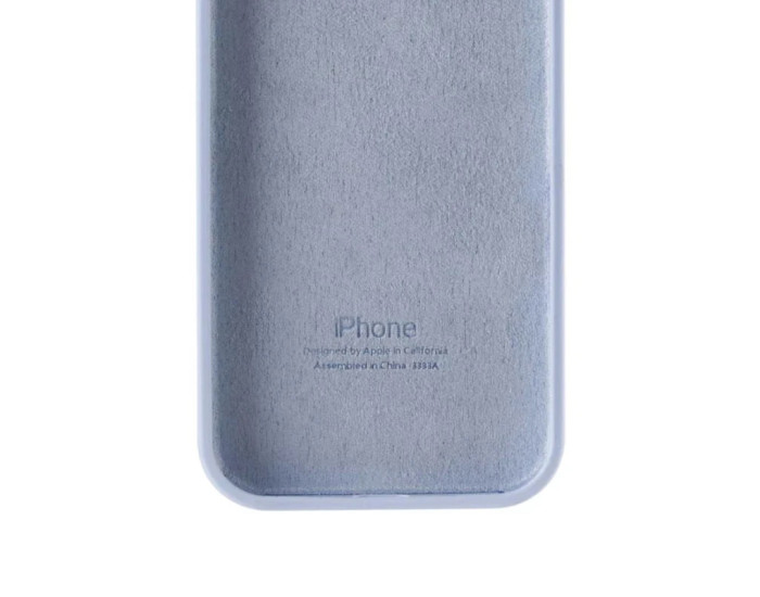 Чехол-силикон оригинал Full Soft Matte iPhone 16e /17e (Сиренево голубой / Lilac blue)